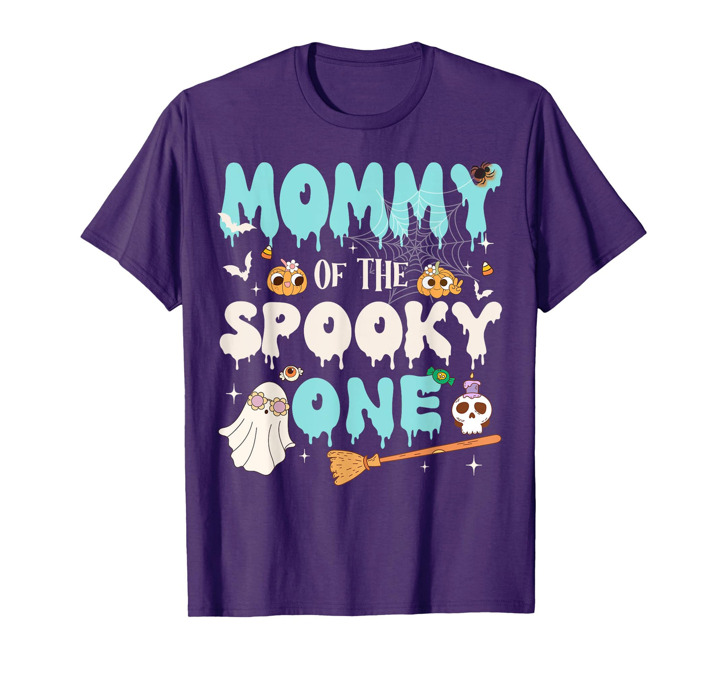 Mommy of The Spooky One Boy 1st Birthday Halloween Family T-Shirt