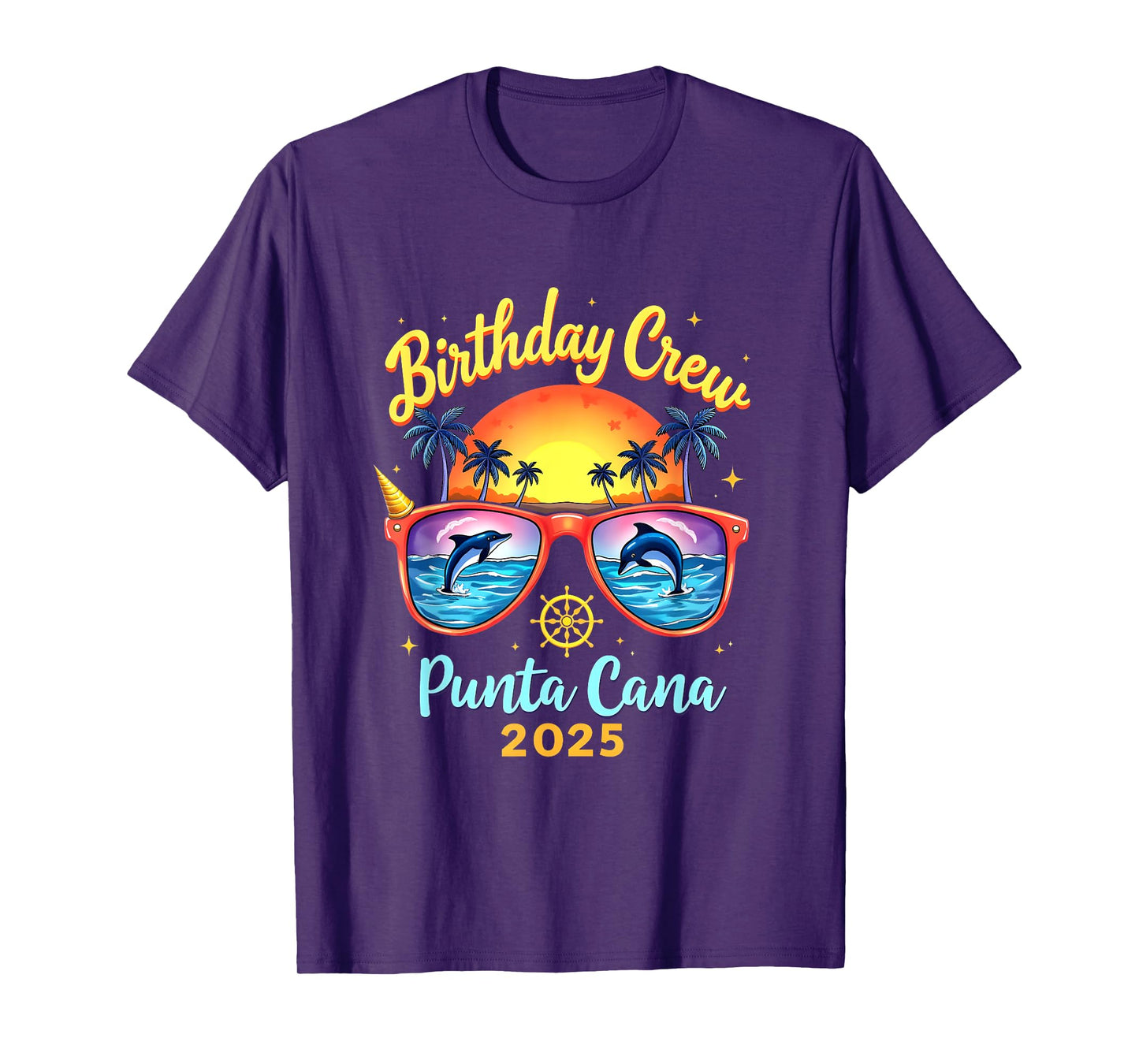 Happy Birthday Cruise Squad 2025 Punta Cana Birthday Trip Vacation 2025 T-Shirt