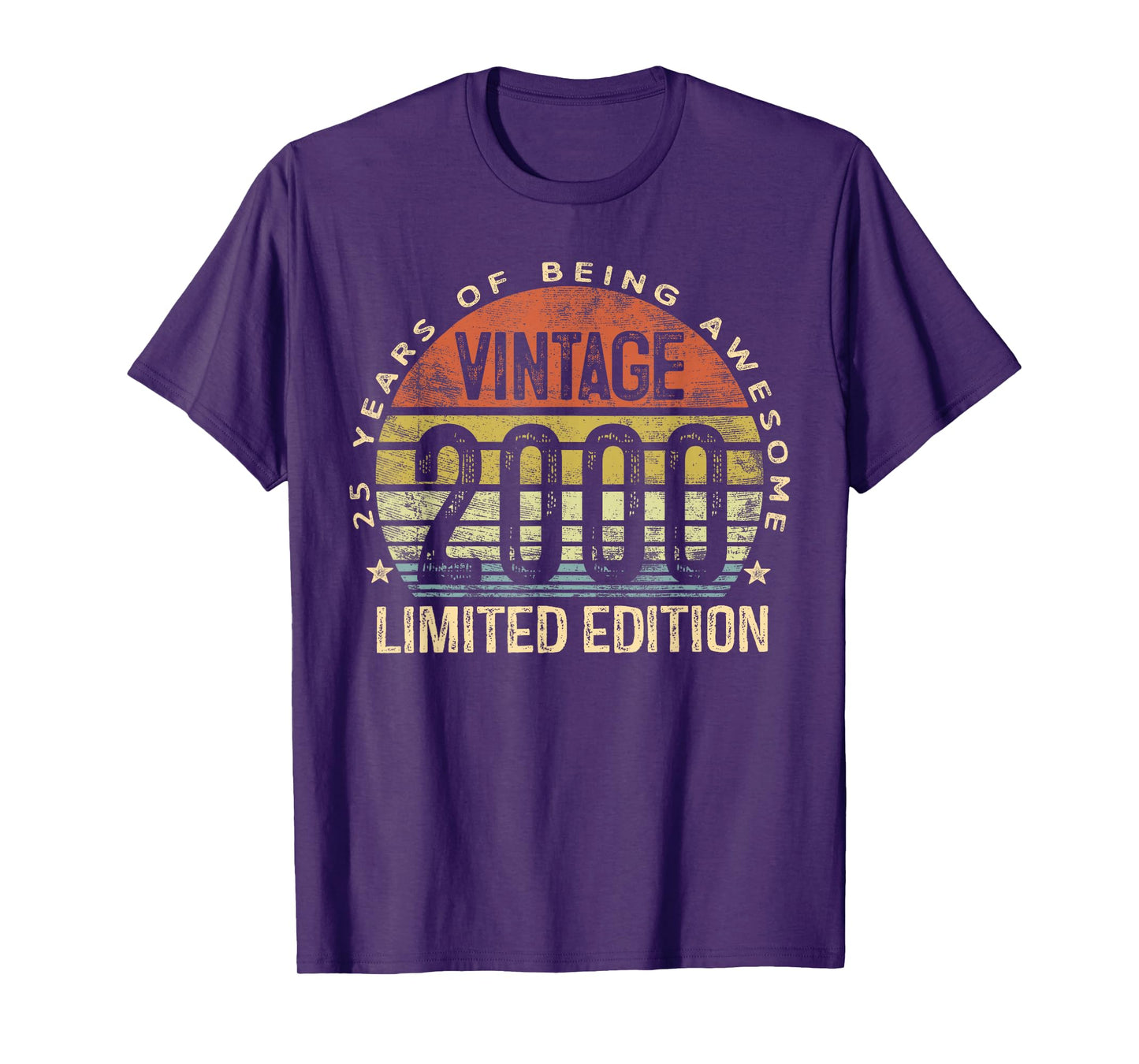 Vintage 2000 Limited Edition 25-Year-Old Gifts 25th Birthday T-Shirt