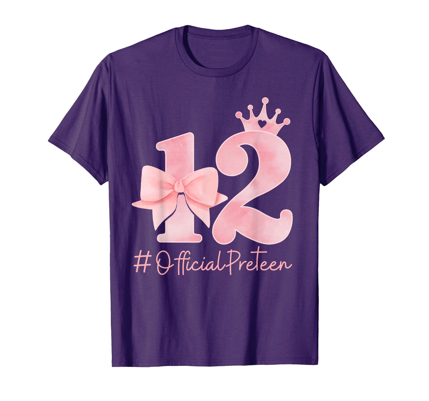 12 Official Pre-Teen 12th Birthday Girl Coquette 12 Year Old T-Shirt