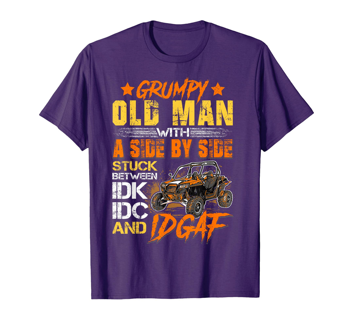 SXS UTV Grumpy Old Man With SIde By Side T-Shirt