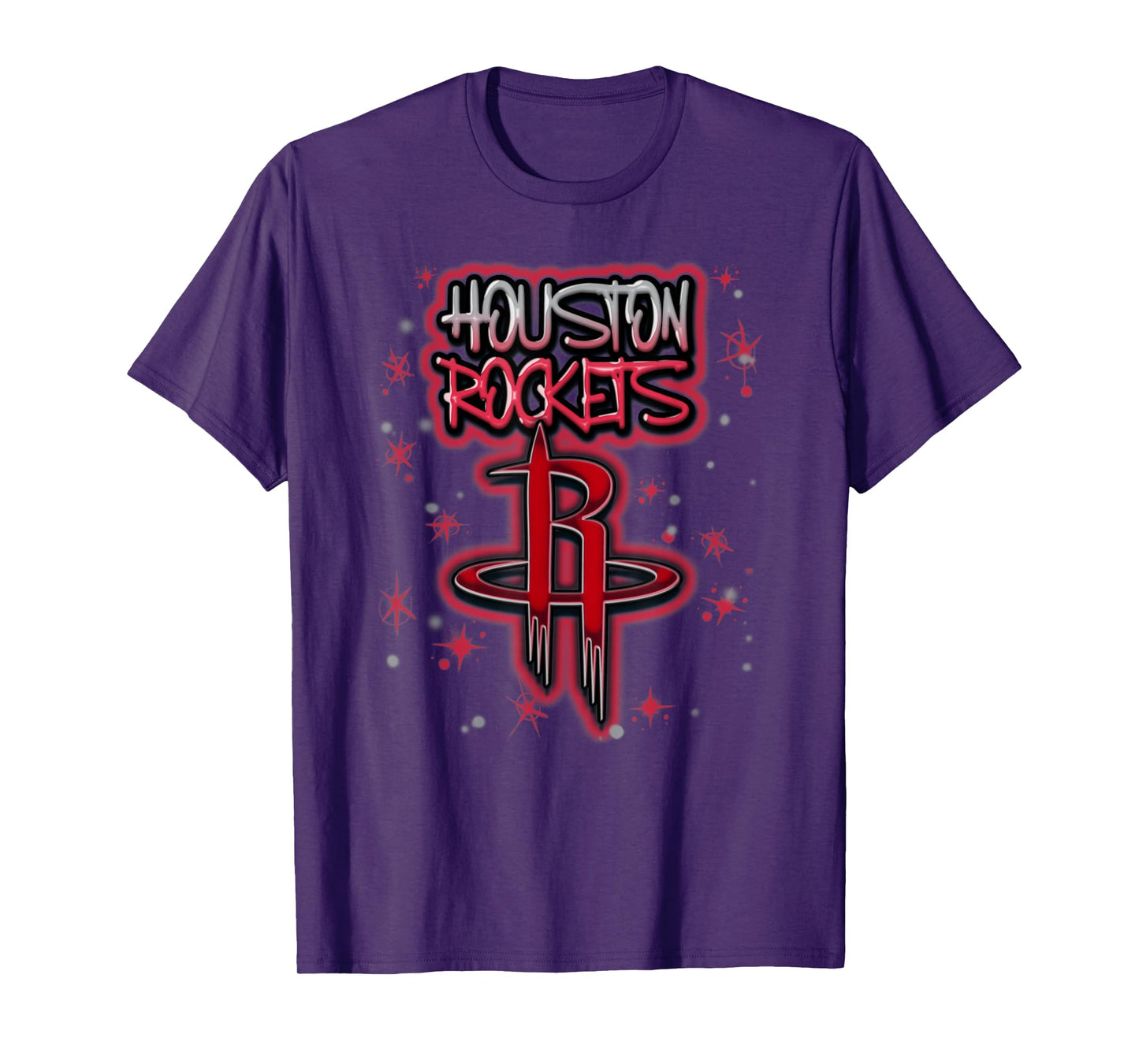 NBA Houston Rockets Airbrush Logo T-Shirt