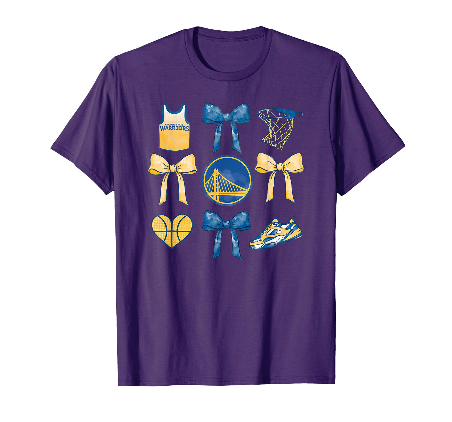 NBA Golden State Warriors Bow Grid T-Shirt