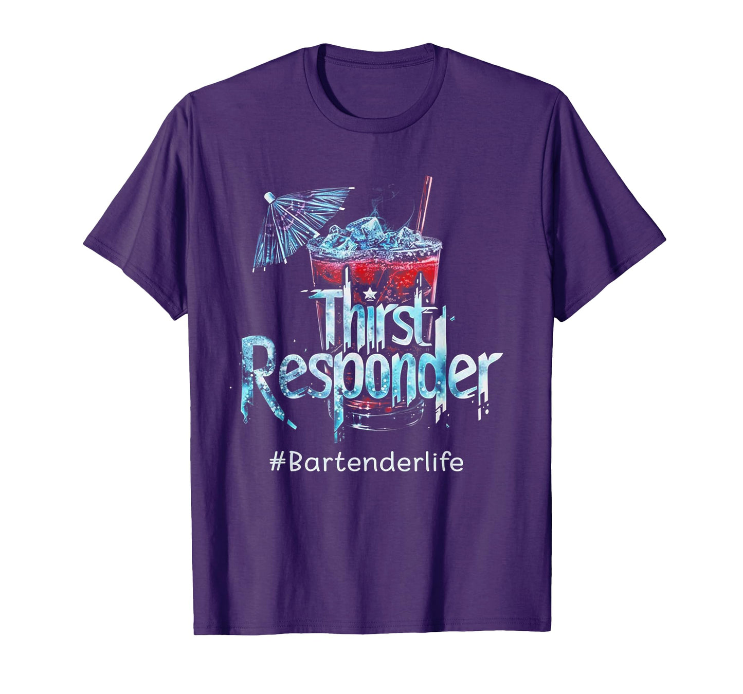 Thirst Response Responder Funny Bartender Mixologists T-Shirt