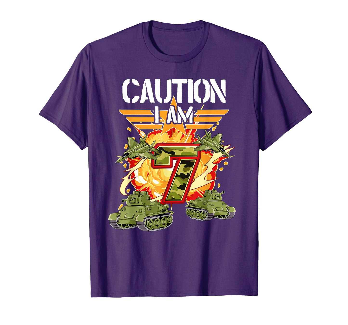 7th Birthday Army T-Shirt