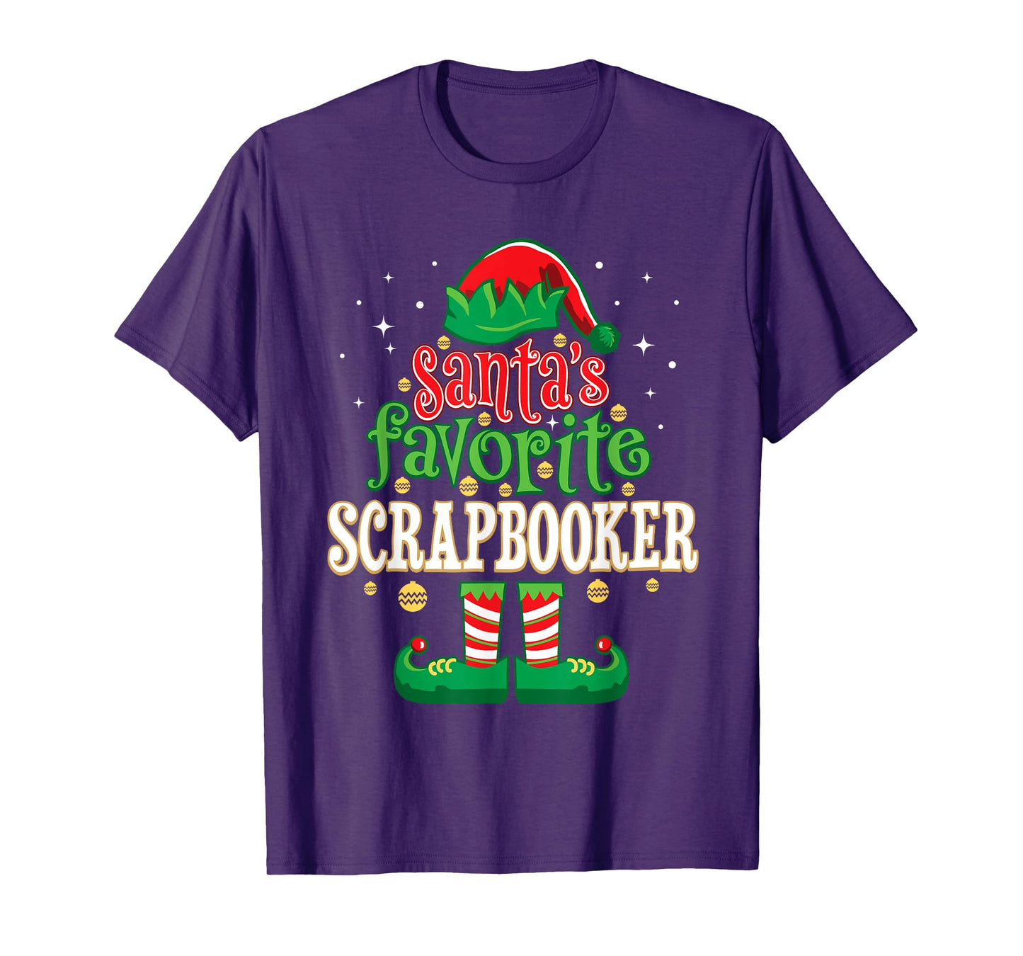 Santa's Favorite Scrapbooker Christmas Matching Scrapbooking T-Shirt