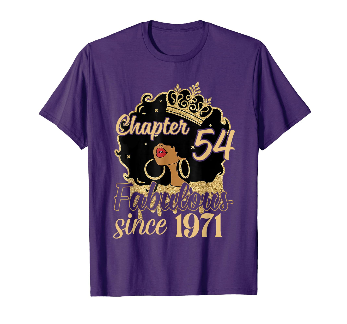 Chapter 54 Fabulous Since 1971 54th Birthday for Girls Women T-Shirt