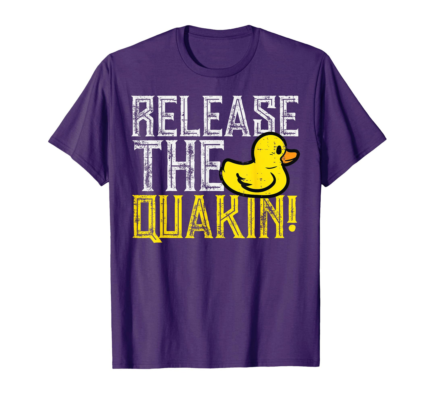 Rubber Duck Release The Quackin Funny Parody Men Women Kids T-Shirt