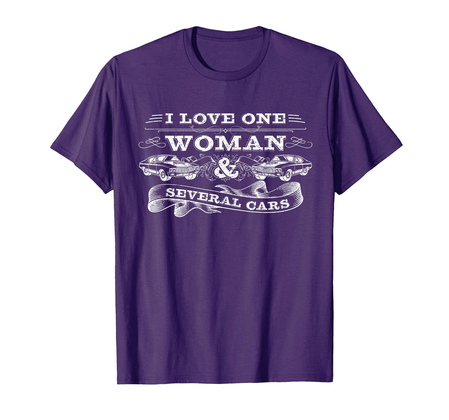 Car Guy Gifts, Car Mechanic, I Love One Woman & Several Cars T-Shirt