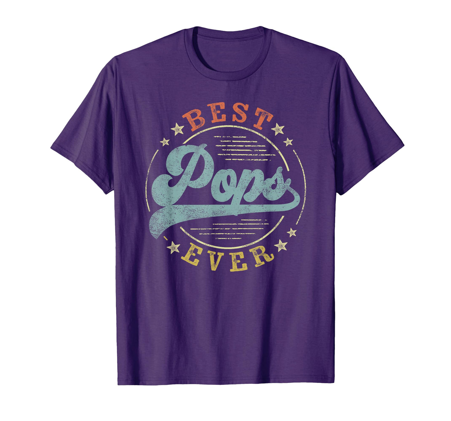 Best Pops Ever Father's Day Pops Gifts Vintage Emblem T-Shirt
