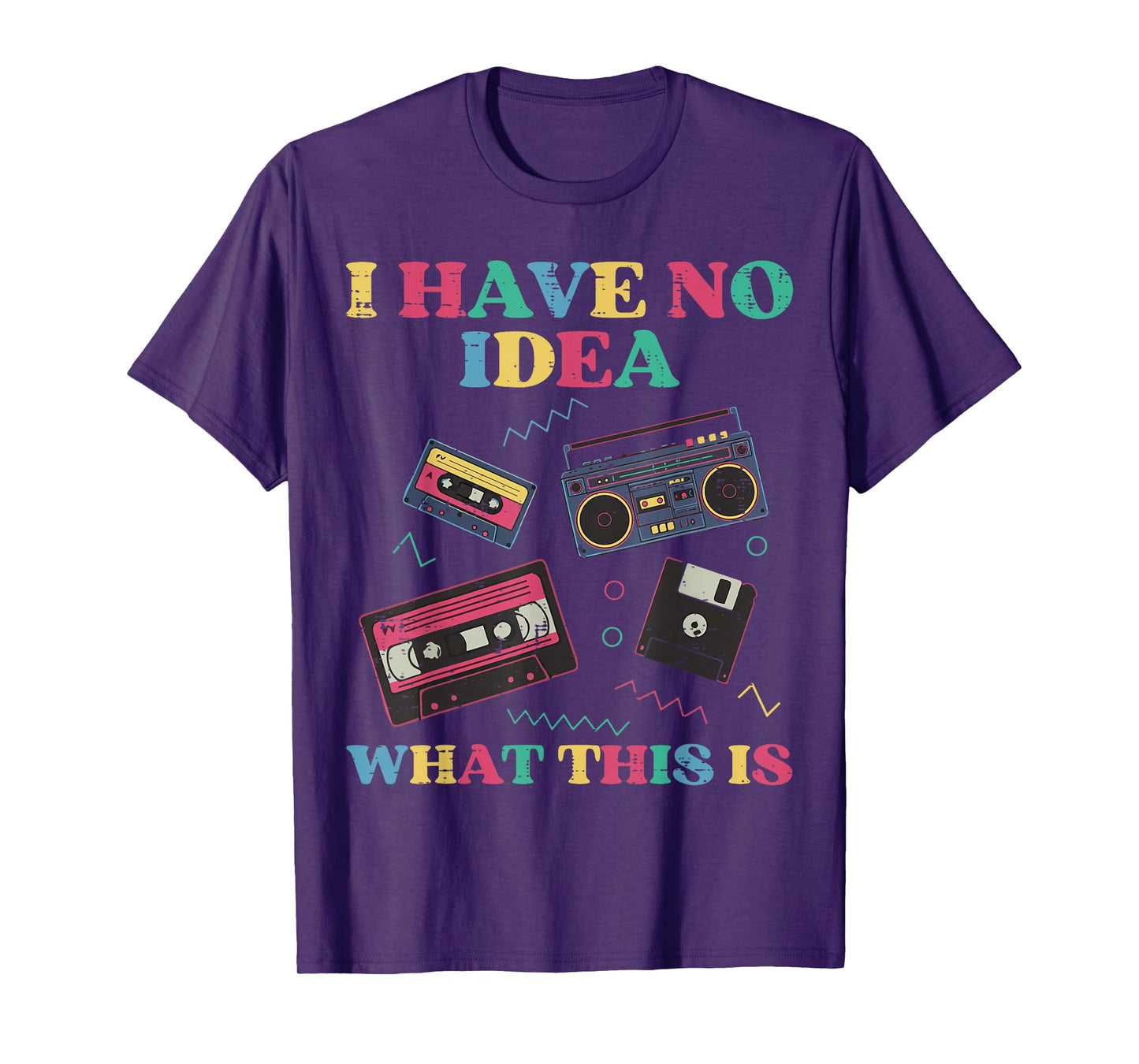 No Idea What is This Cassette Funny 80s 90s Kids Women Men T-Shirt