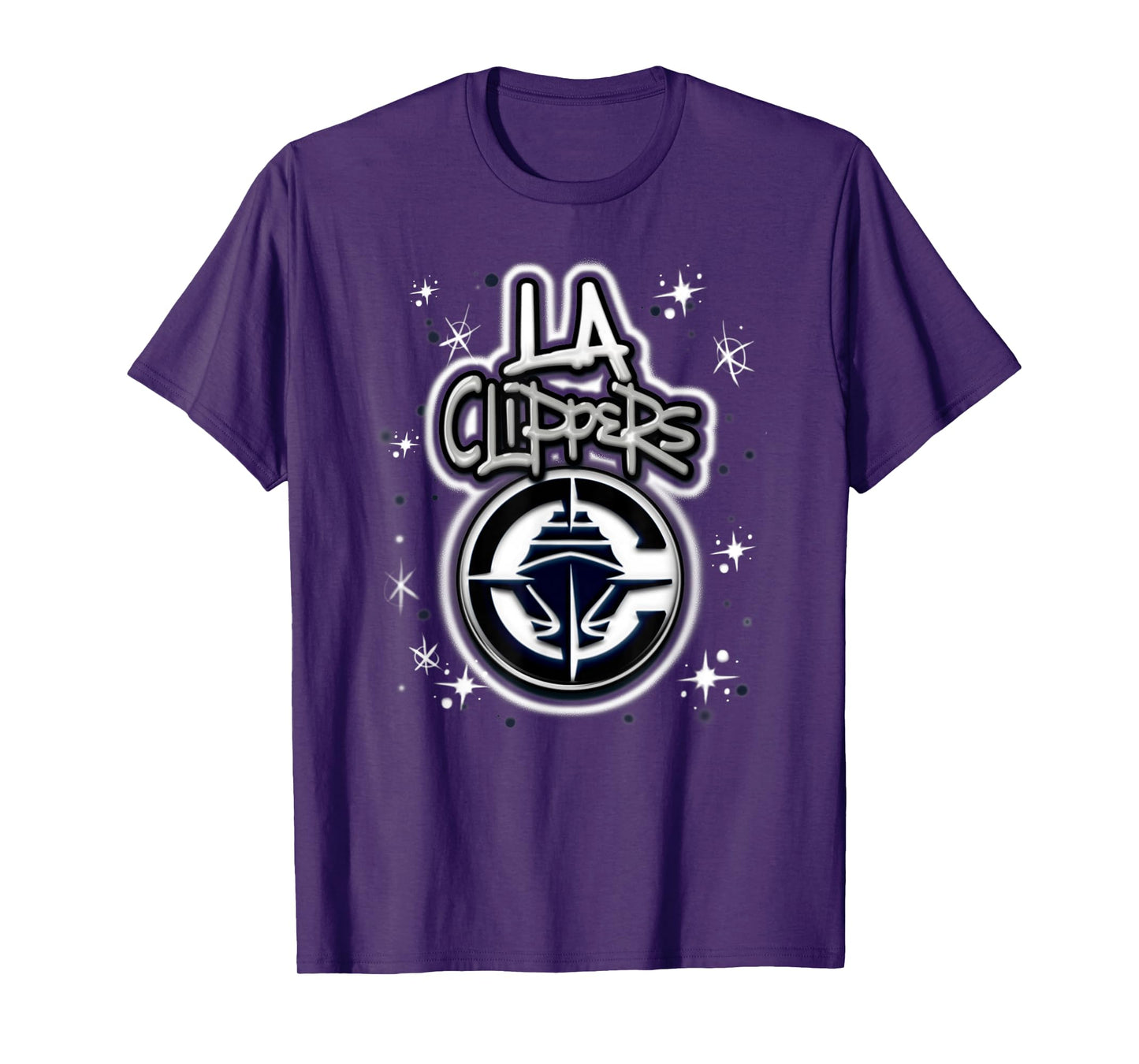 NBA Los Angeles Clippers Airbrush Logo T-Shirt