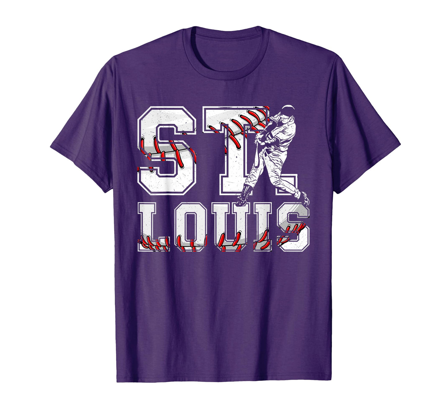 St. Louis Retro Baseball Lover Met At Game Day Men Boys Kids T-Shirt
