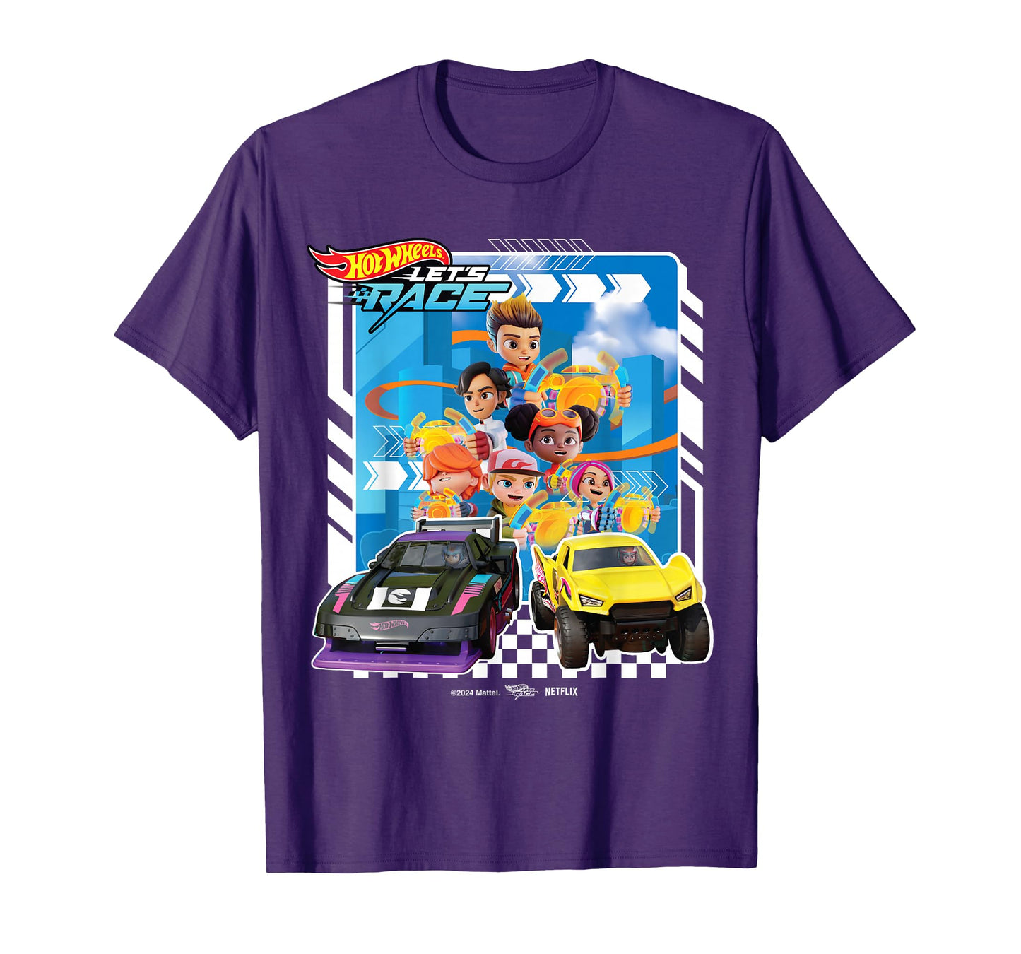 Hot Wheels Let's Race - Coop Spark Mac Brights Axle Sidecar T-Shirt