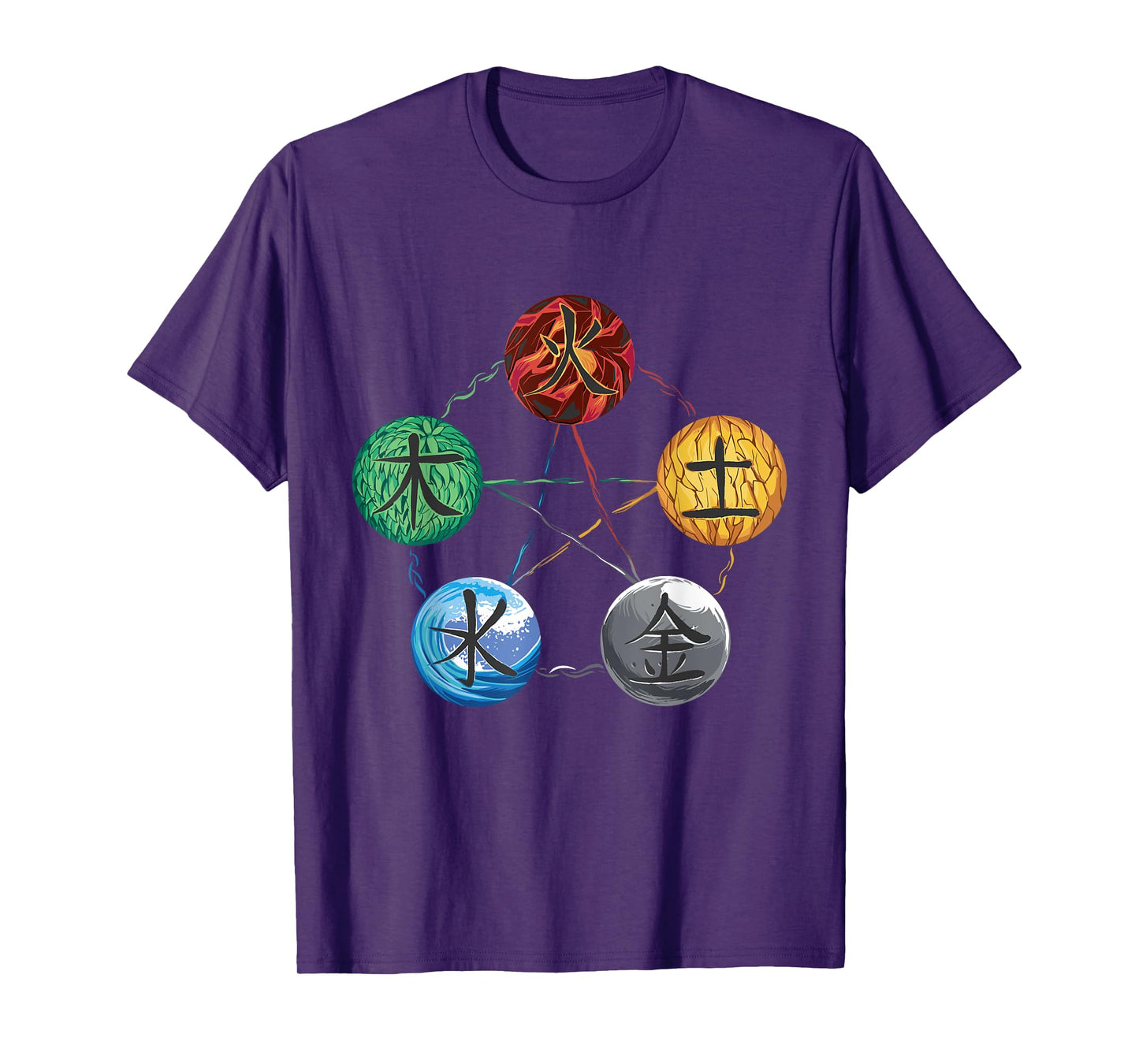 5 Element Qigong Energy Flow Meditation Tai Chi Yoga T-Shirt