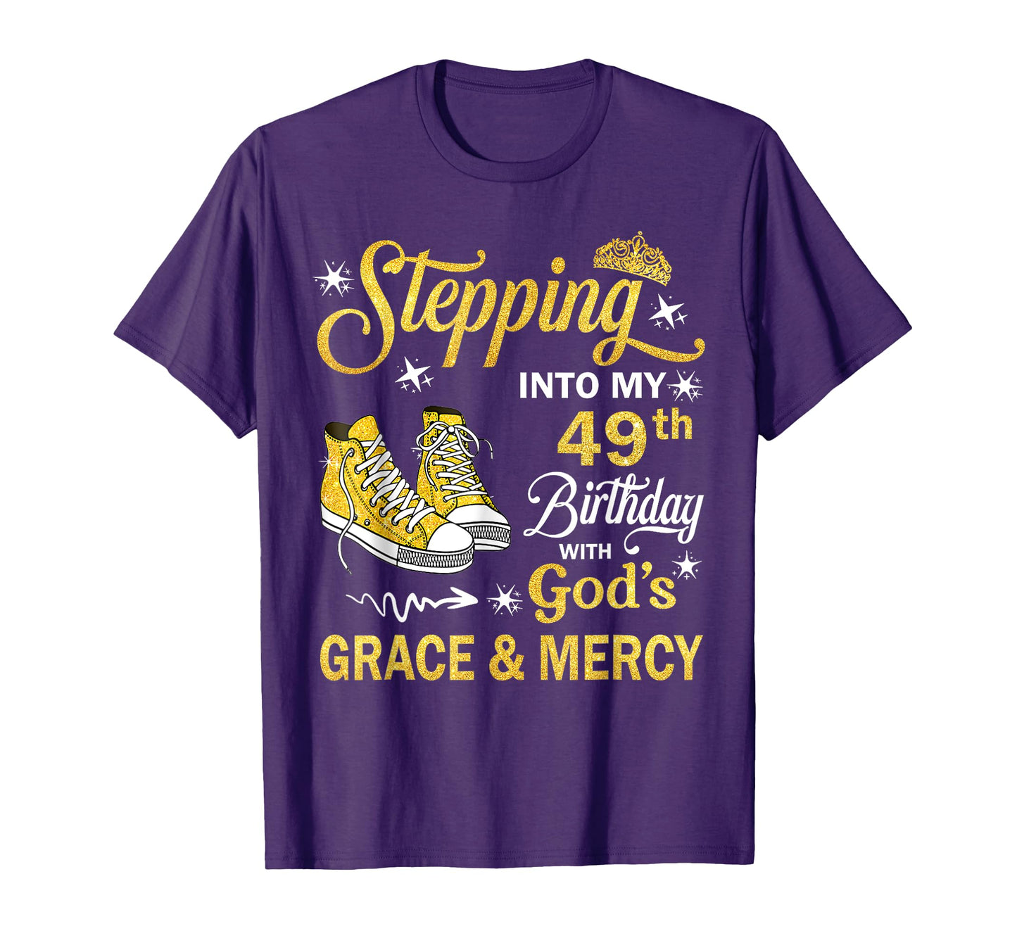 49 Year Old Birthday 49th Birthday With God's Grace & Mercy T-Shirt