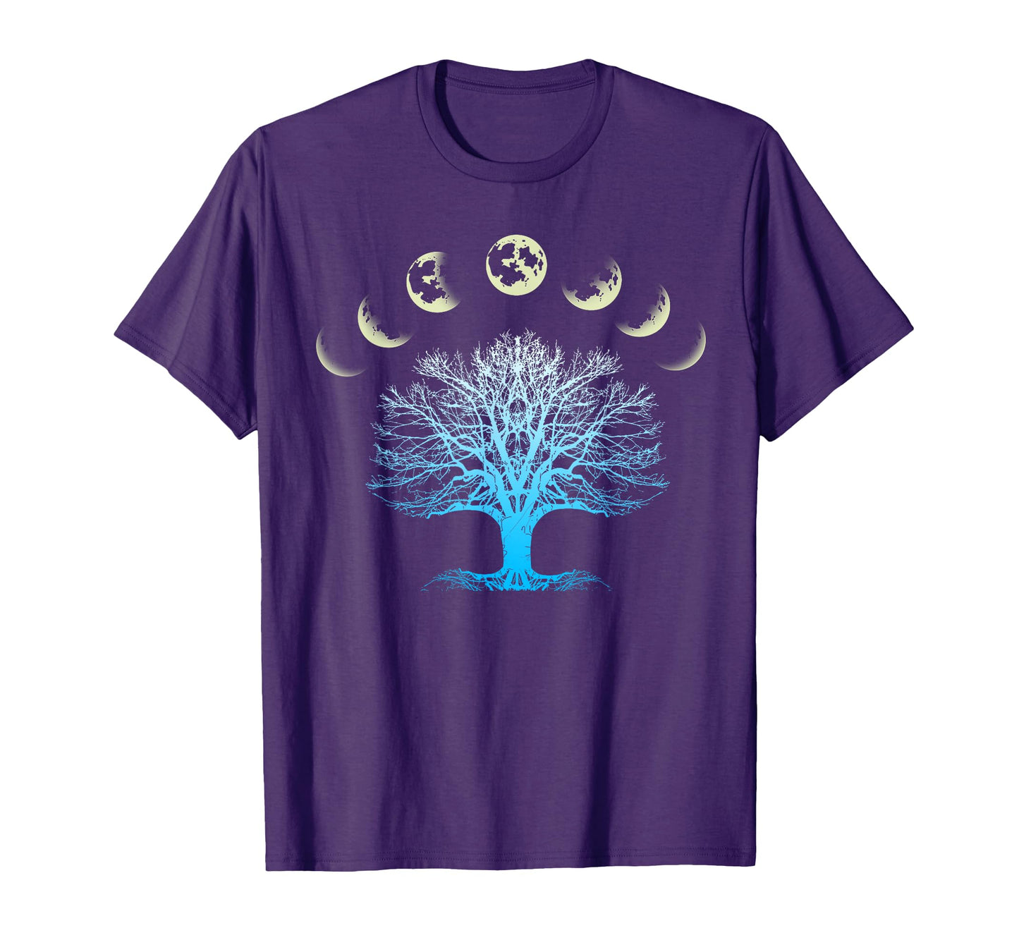 Tree Of Life Spiritual Shirt Moonphases for Yoga T-Shirt