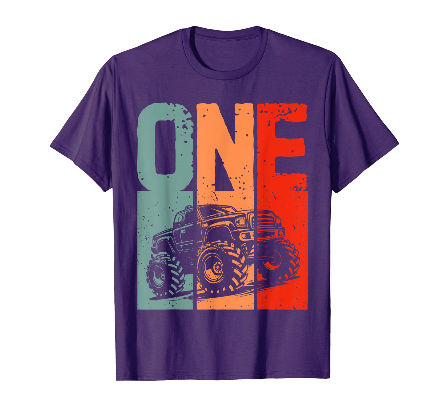 Kids I'm 1 One This Is How I Roll Monster Truck 1st Birthday T-Shirt