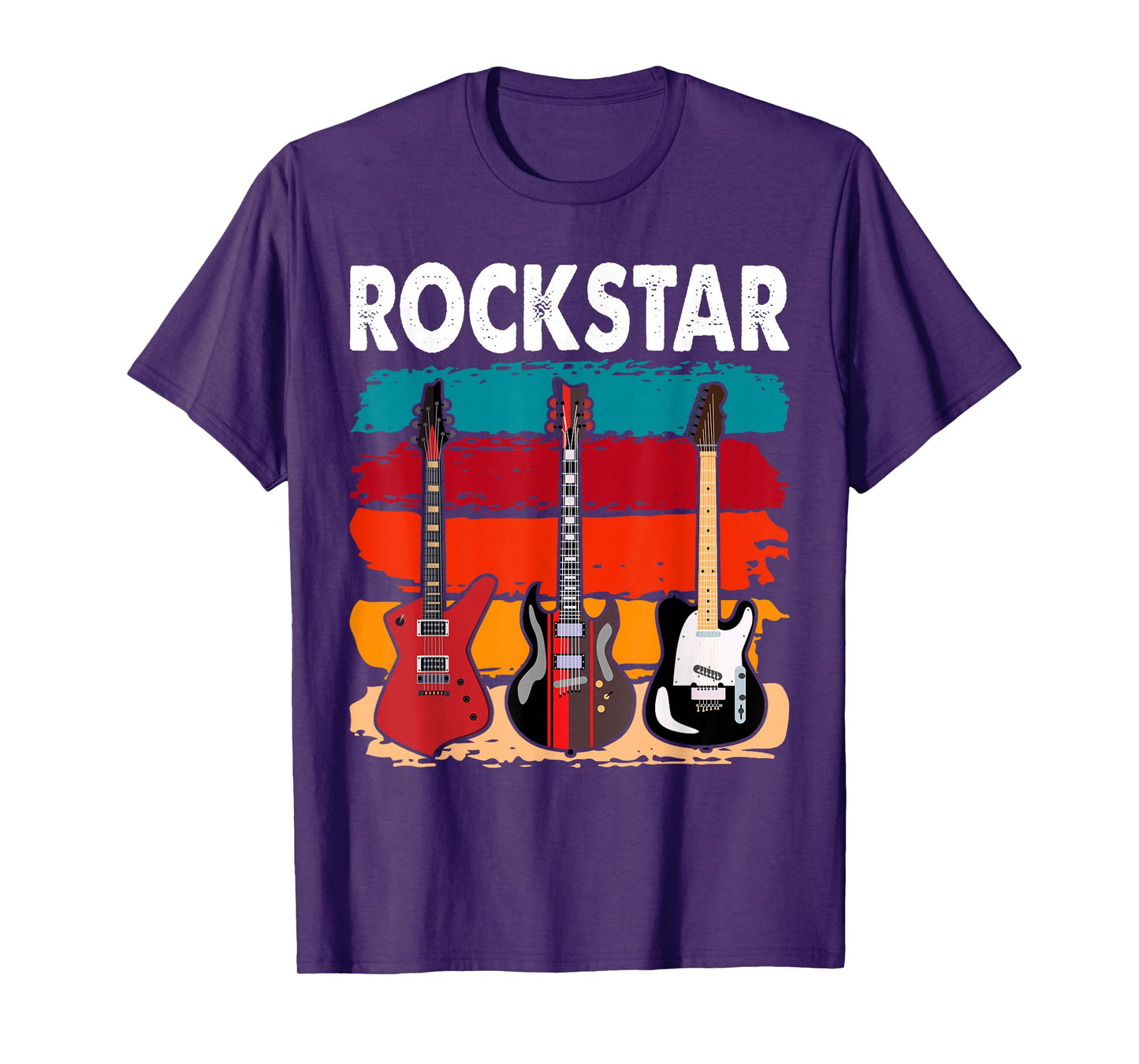 Rockstar Kids Vintage Guitar T-Shirt