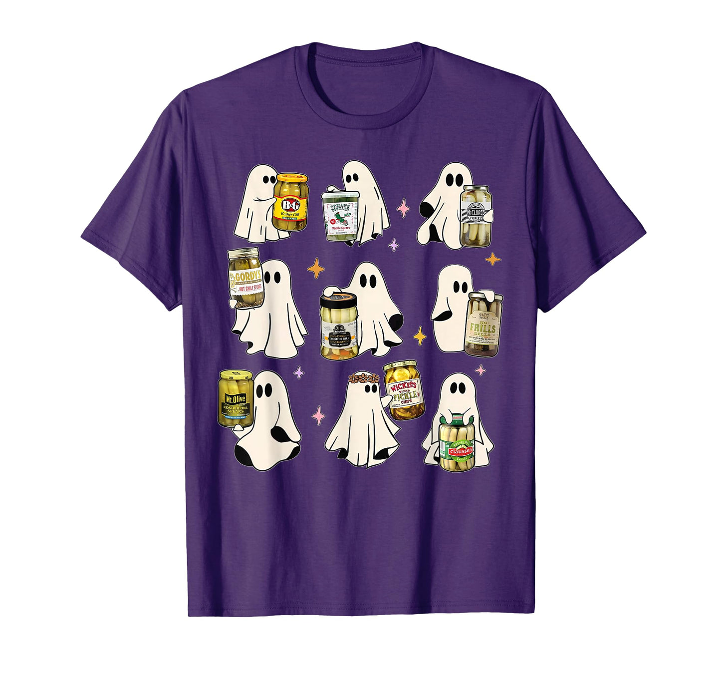 Ghost Canned Pickles Cute Ghost Pickle Jar Canning Season T-Shirt
