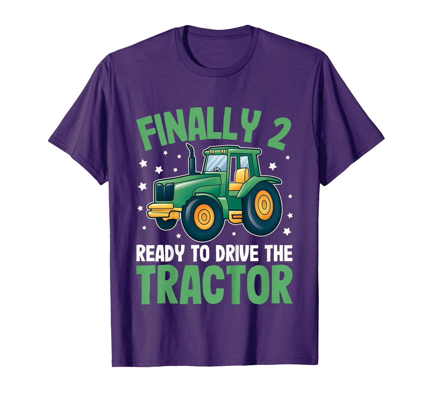 Tractor 2nd Birthday Shirt โ Ready to Drive the Tractor T-Shirt