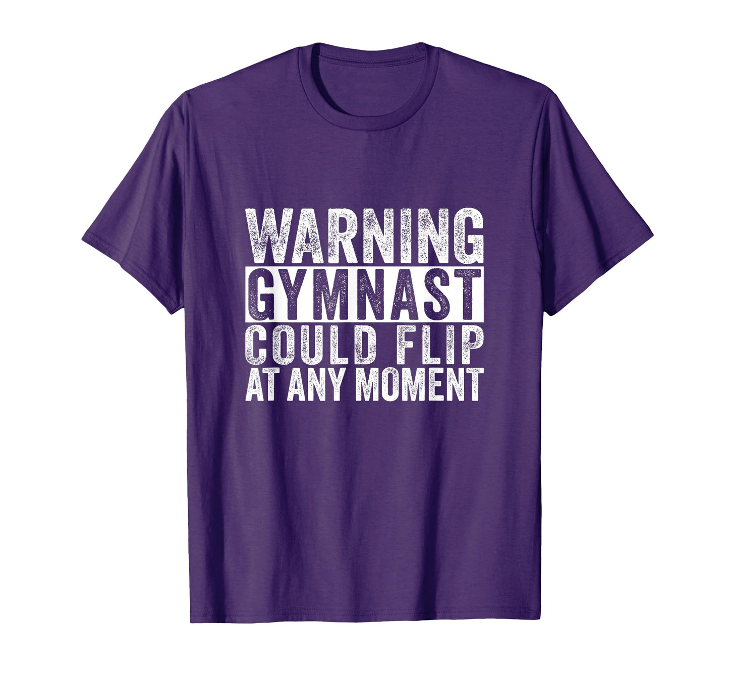 Warning Gymnast Could Flip Funny Boys Gymnastics T-Shirt