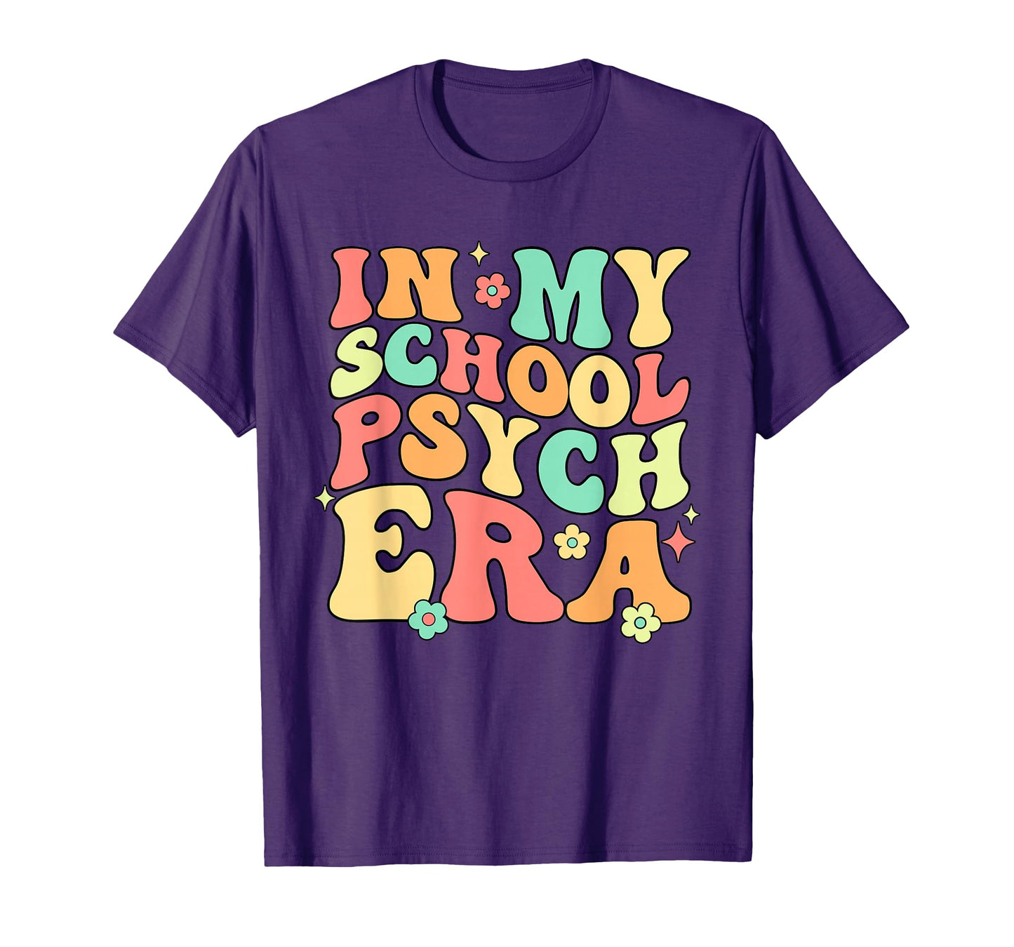 In My School Psych Era Psychologist Psychology Retro Groovy T-Shirt