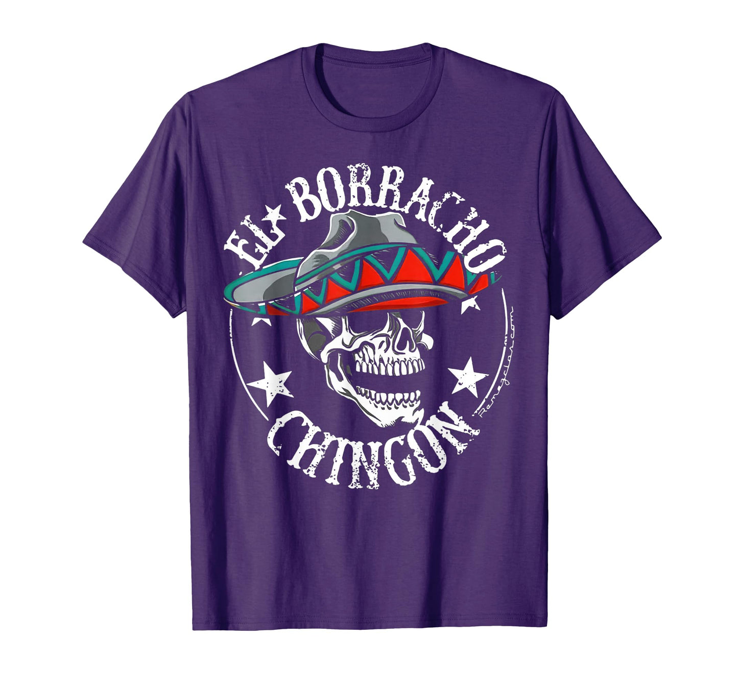 El Borracho Chingon Mexican Sugar Skull Cinco De Mayo T-Shirt