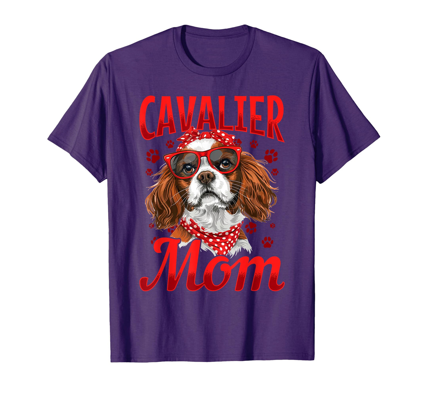 Cavalier King Charles Spaniel Dog Breed Cavalier Mom T-Shirt for Men Women Kids