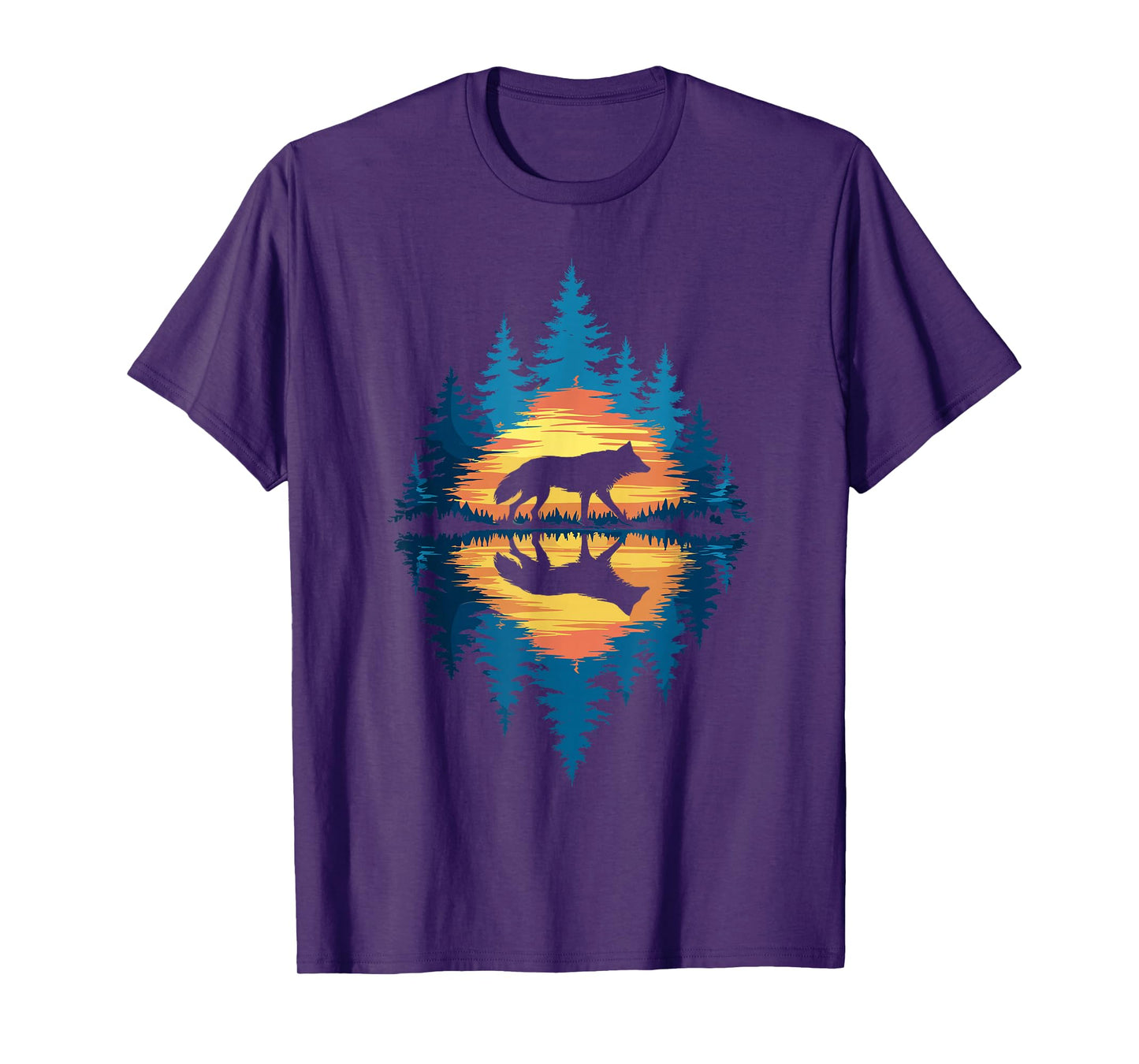 Wolf Forest Nature Wildlife Outdoor Men Women Kids Boys T-Shirt