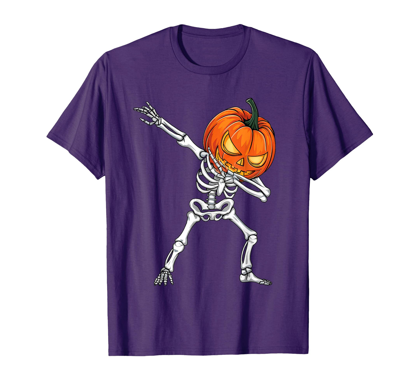 Dabbing Pumpkin Skeleton Halloween Dab Boys Teen Toddler Kid T-Shirt