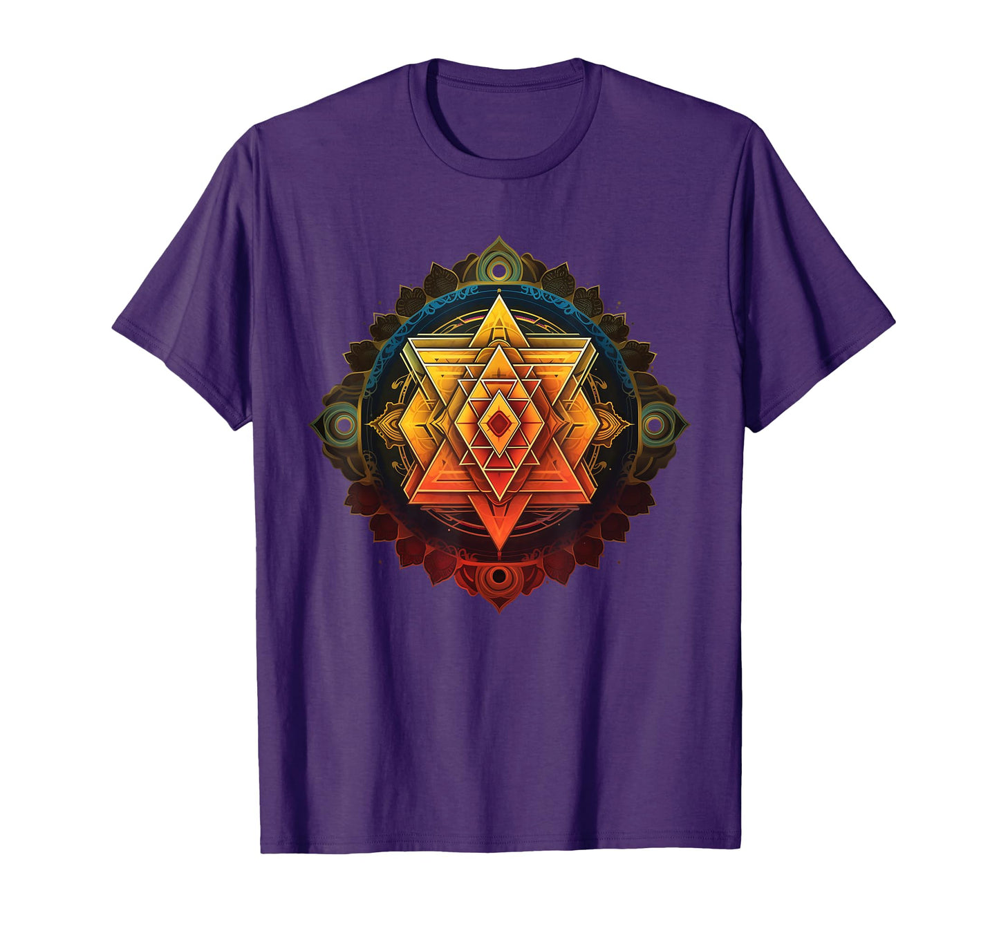 Sri Yantra Sacred Geometry Spiritual Healing T-Shirt