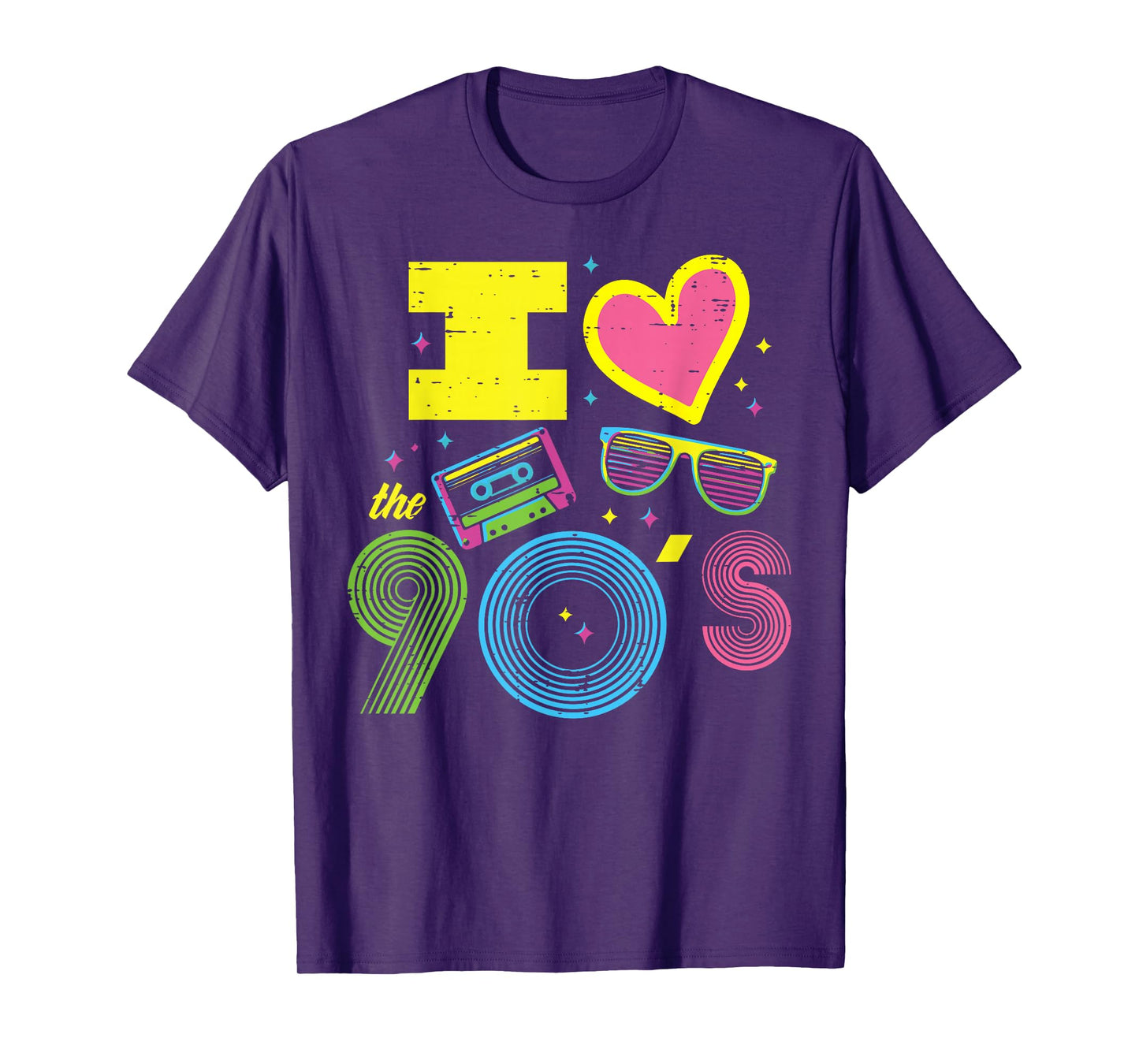 I Love Heart The 90s Retro Throwback Vibes Women Men Kids T-Shirt