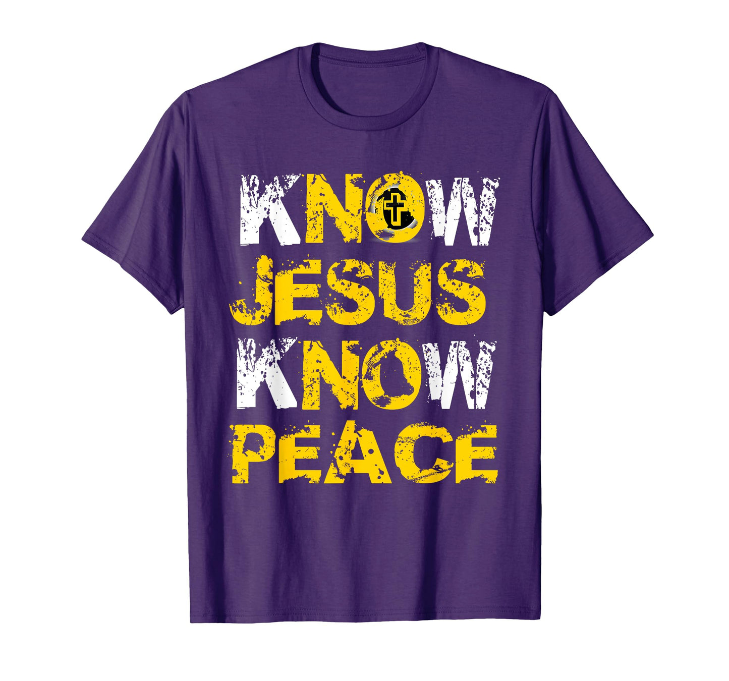 Know (No) Jesus Know (No) Peace Christian Love Yellow Shirt T-Shirt