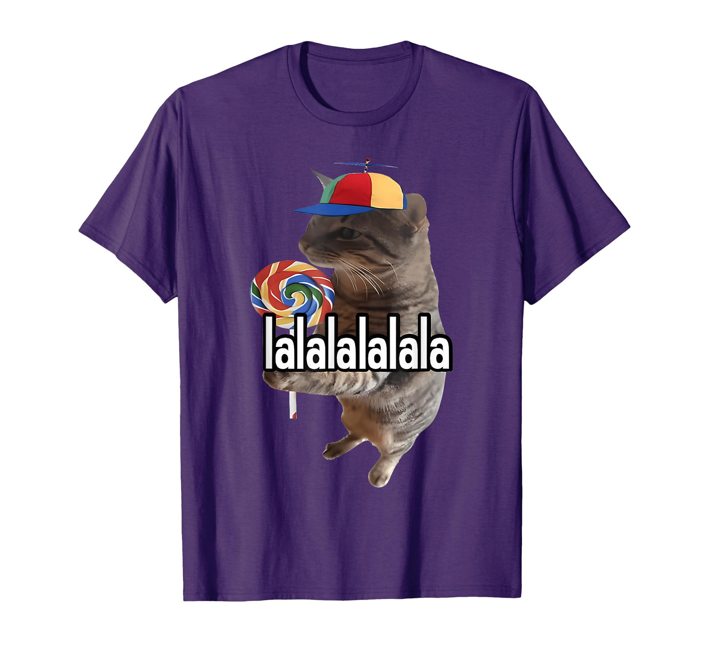 Silly Cat With Lollipop Meme T-Shirt