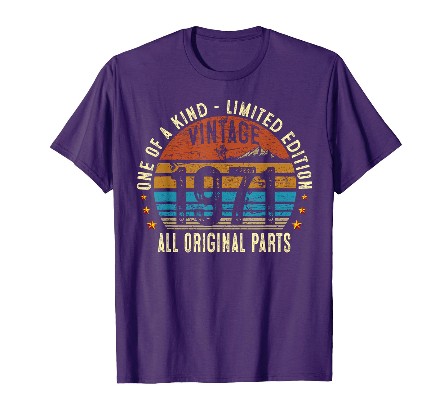 Vintage 1971 54 Years Old Men Women 54th Birthday Gifts T-Shirt