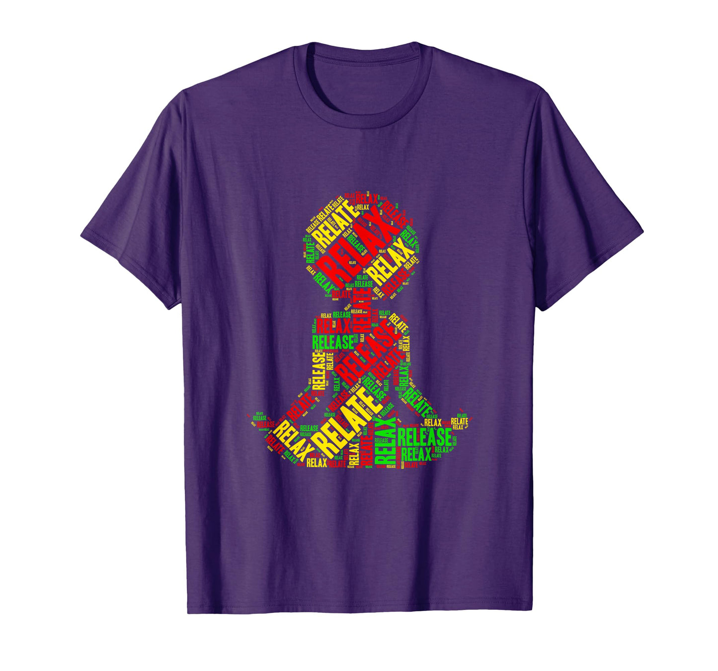 Relax, Relate, Release Afro Yoga T-Shirt