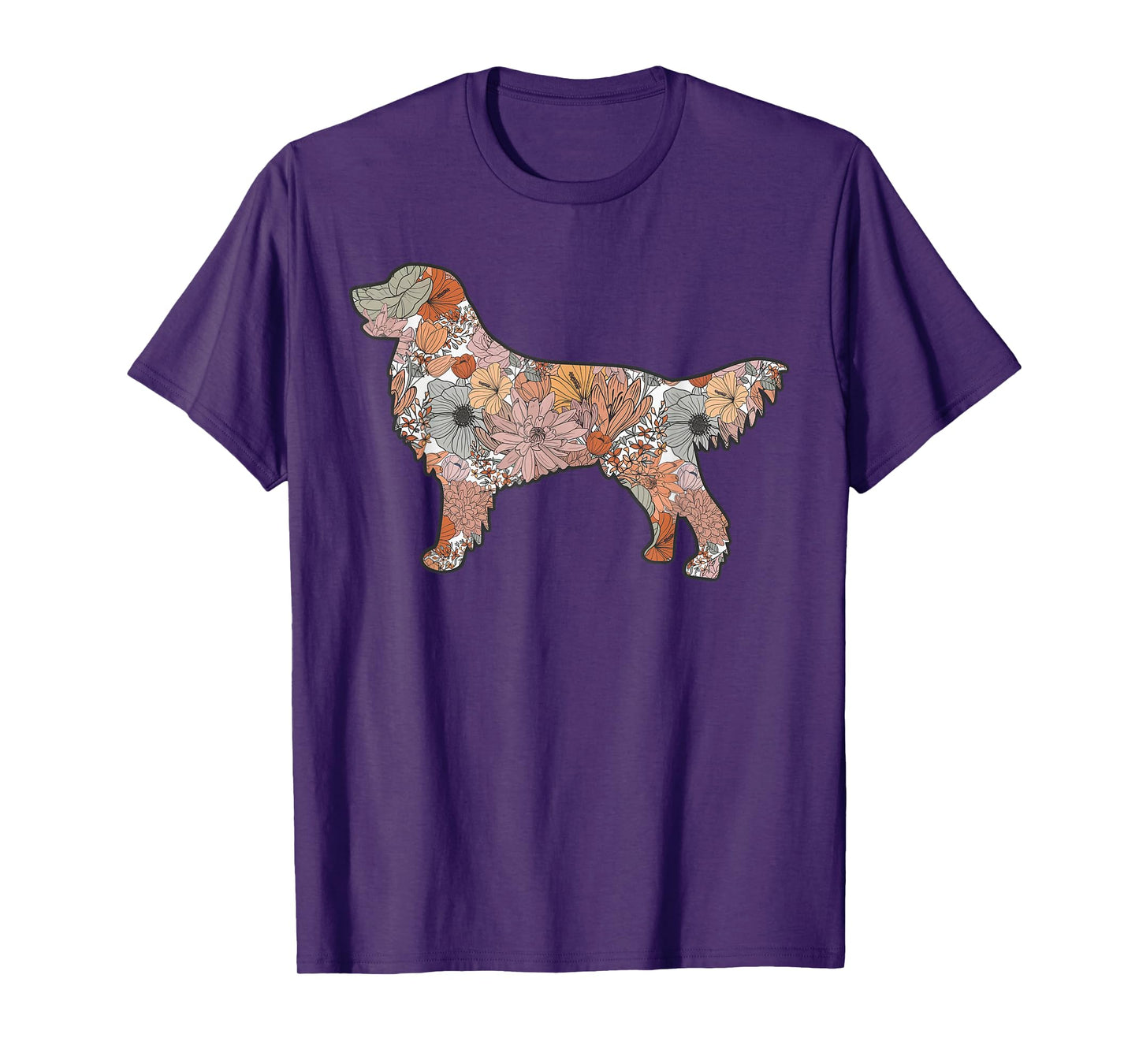 Wildflower Golden Retriever, Cute Mother's Day Golden Mom T-Shirt