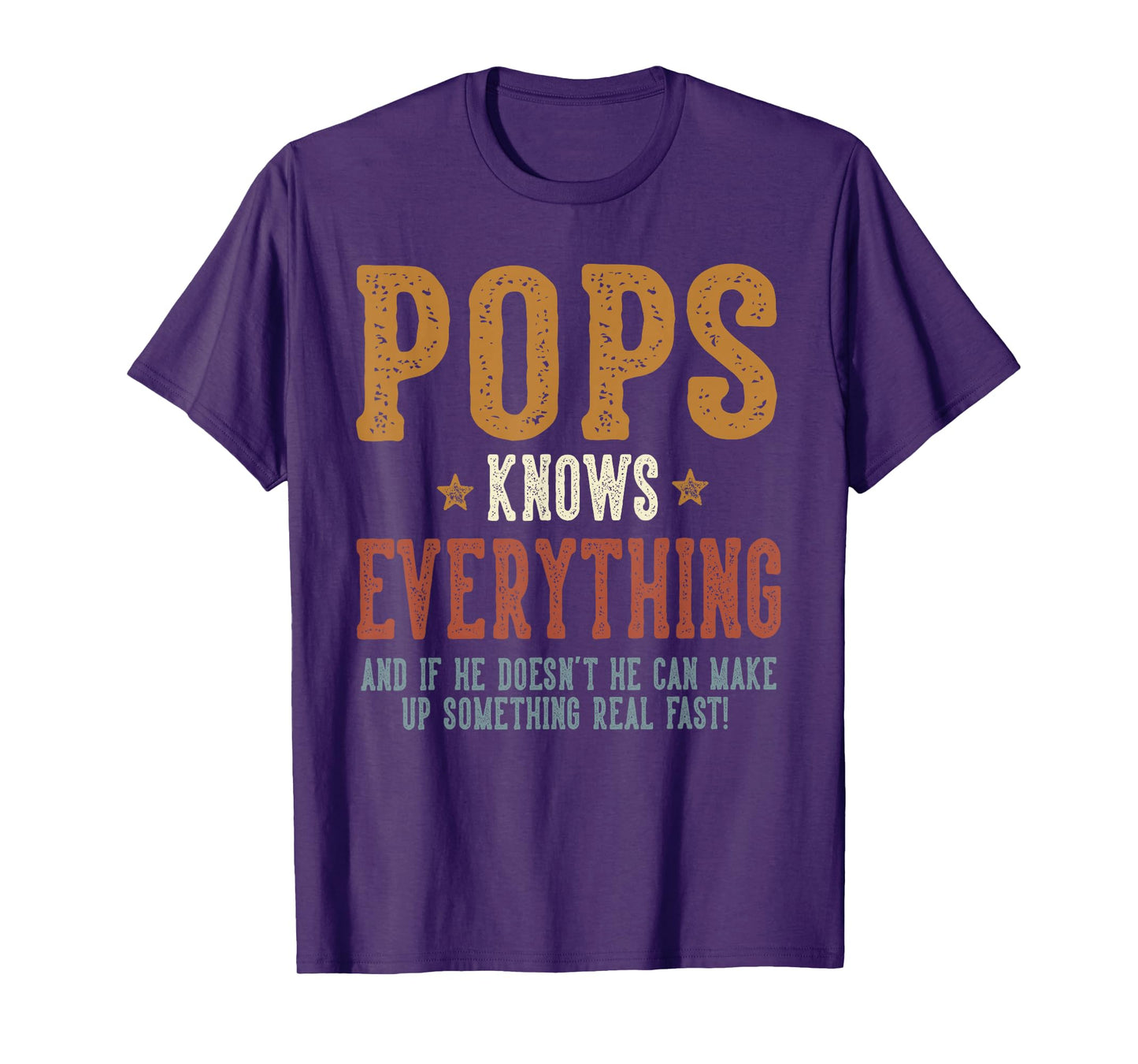 Pops Knows Everything - Humorous Father's Day Pops T-Shirt