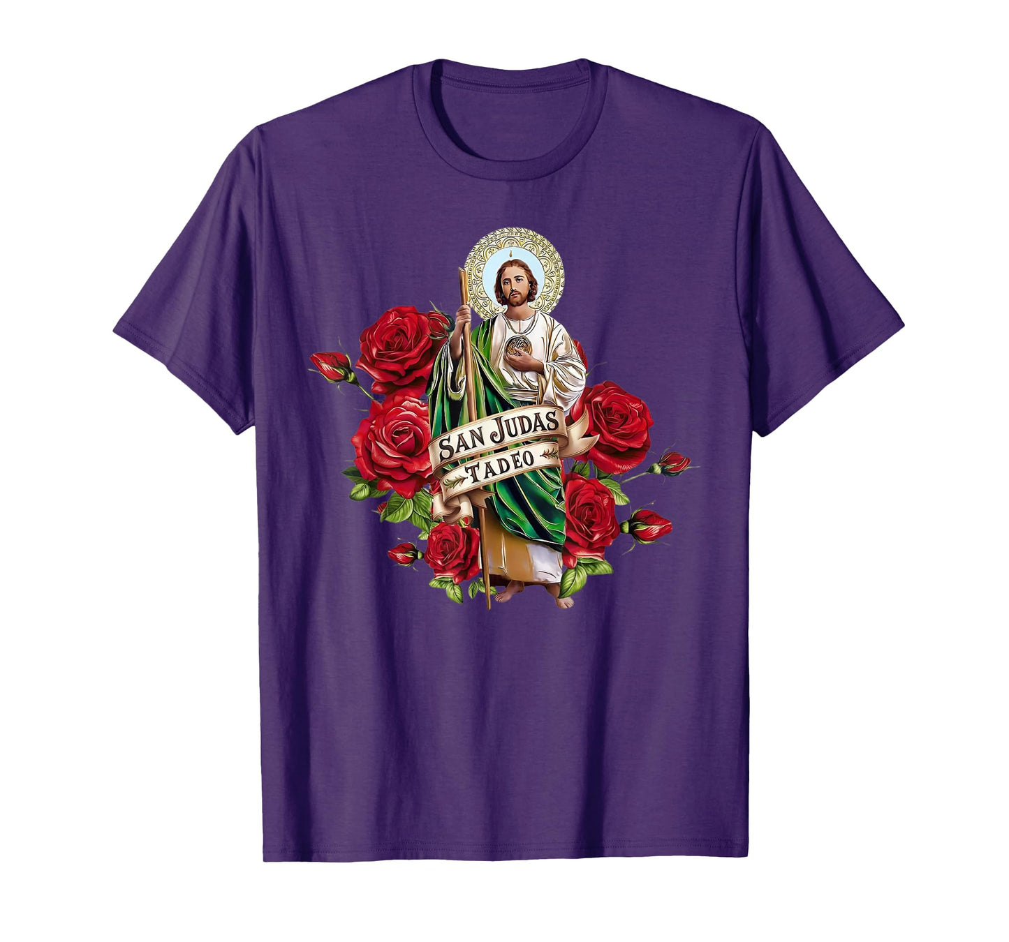 San Judas Tadeo Rose T-Shirt