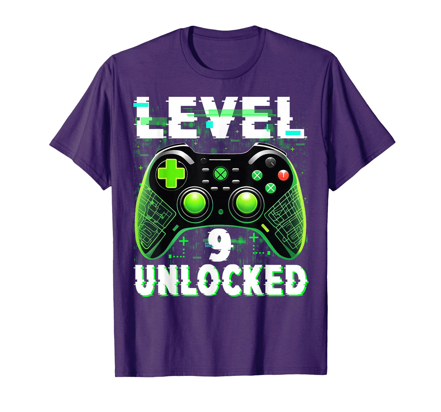 Level 9 Unlocked Shirt Funny Video Gamer Geek 9th Birthday T-Shirt