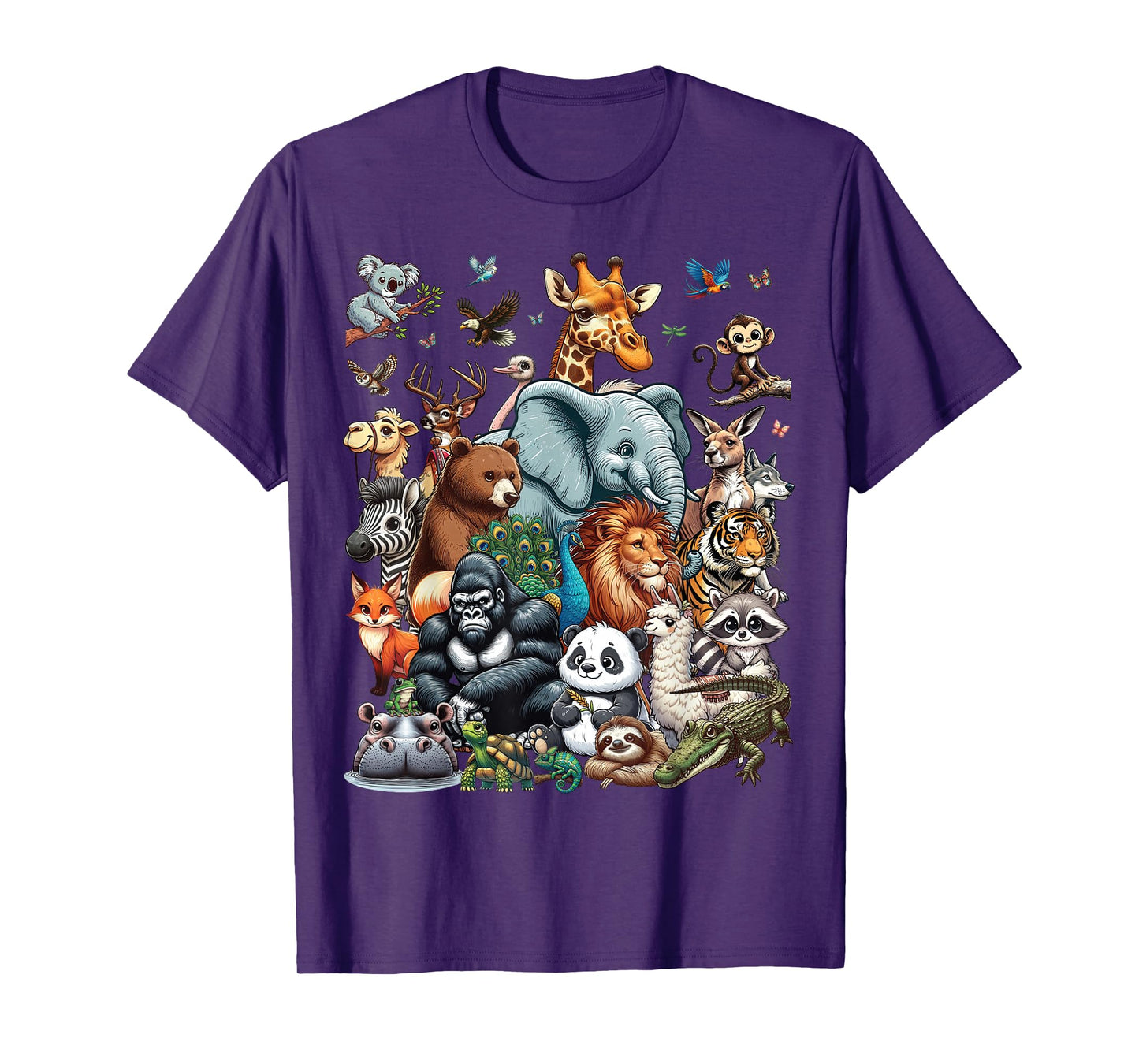 Zoo Animals Wildlife Safari Jungle Zoo Birthday Party T-Shirt