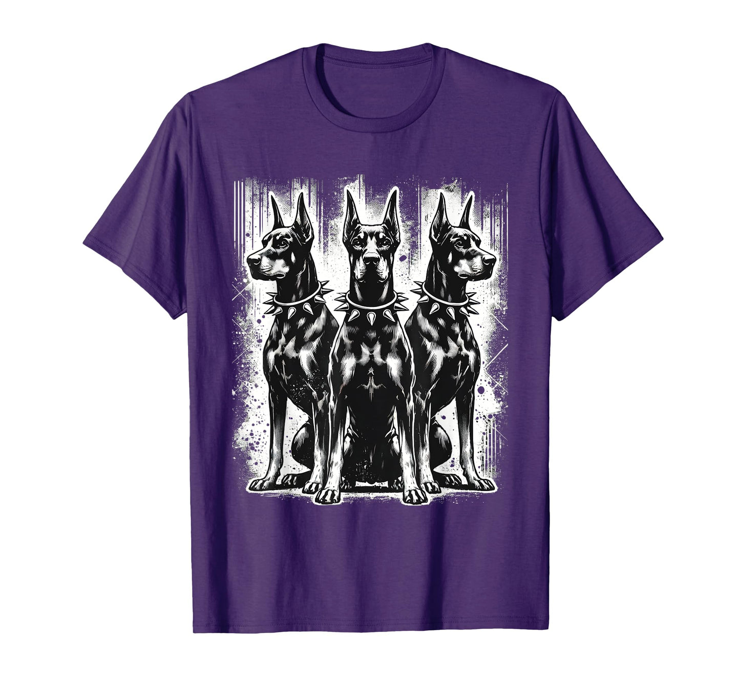 Doberman Pinscher Black and White Dog Lovers T-Shirt
