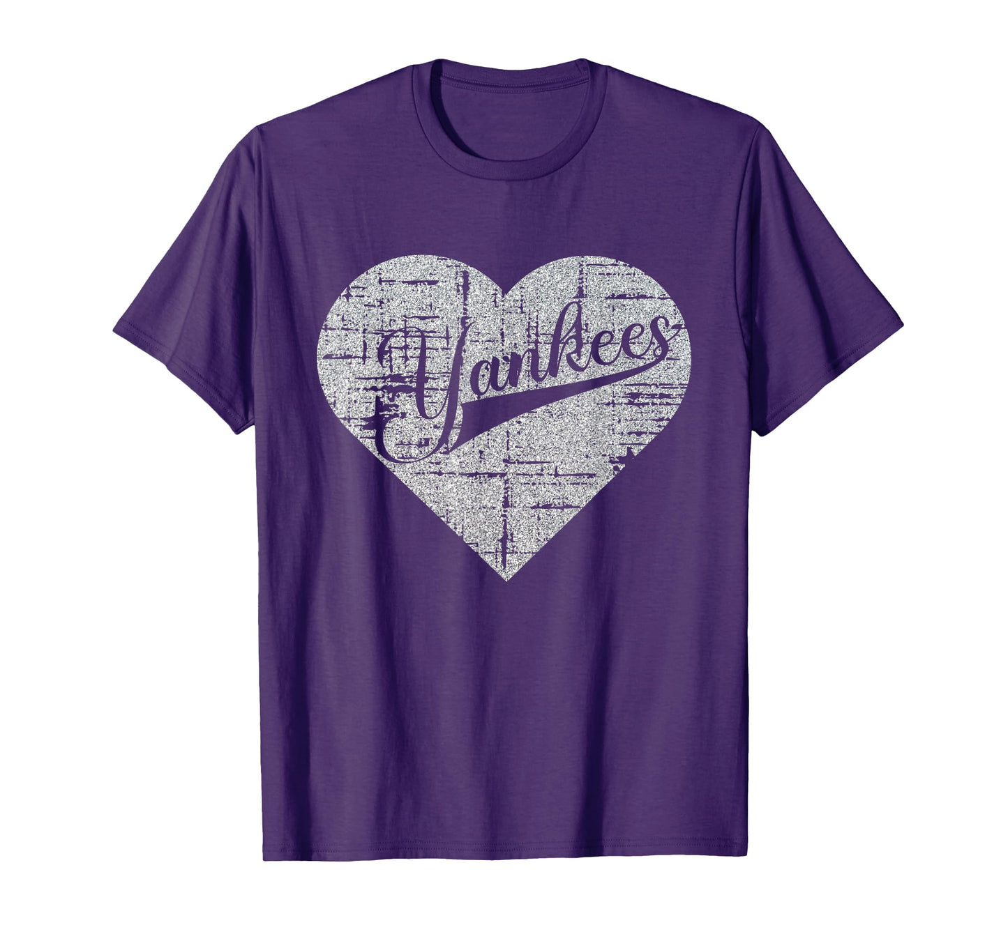 Vintage Heart Yankees I Love Yankees First Name Personalized T-Shirt