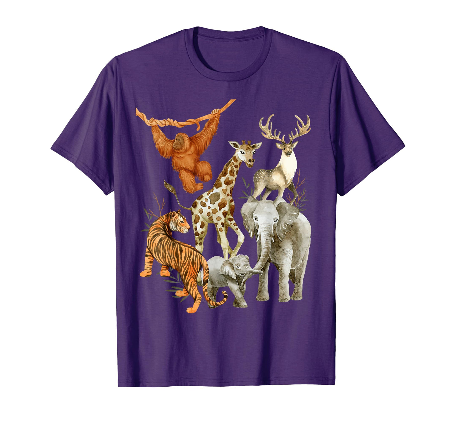 Men Women and Kids Wildlife Zoo Day Party beautiful Animals T-Shirt
