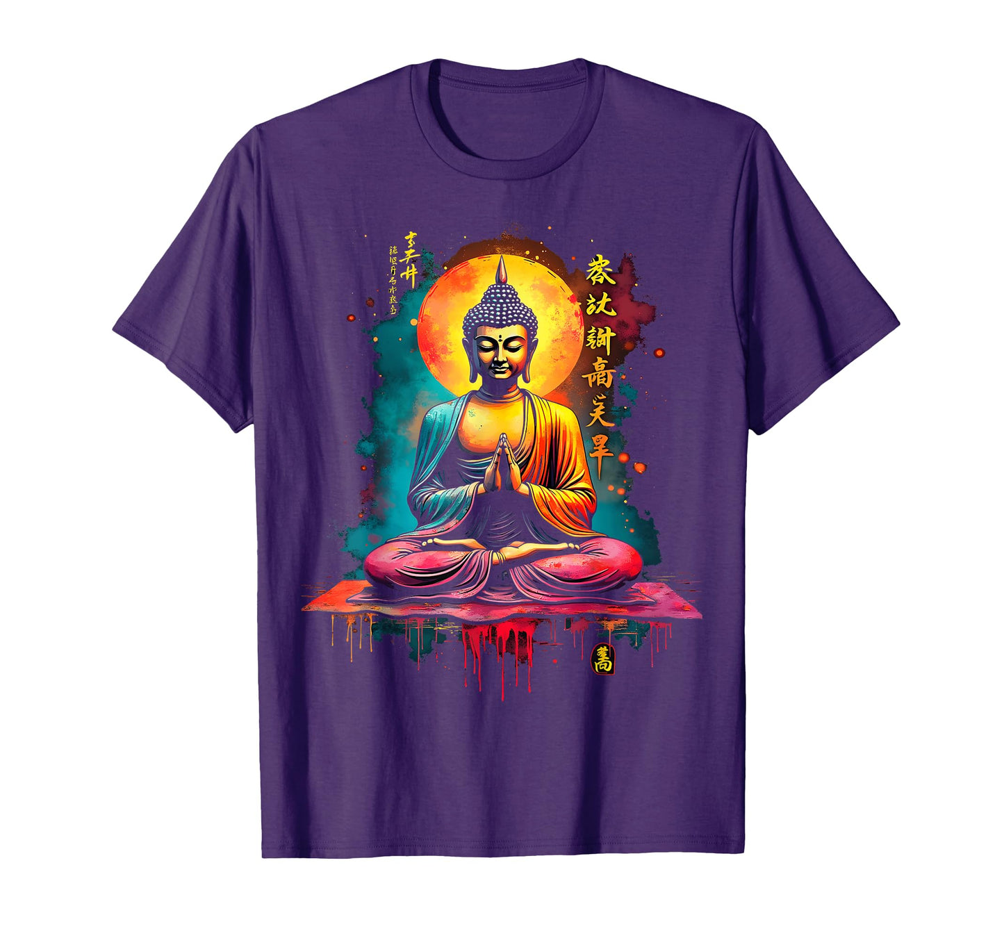 Vibrant Buddha Radiant Moon T-Shirt