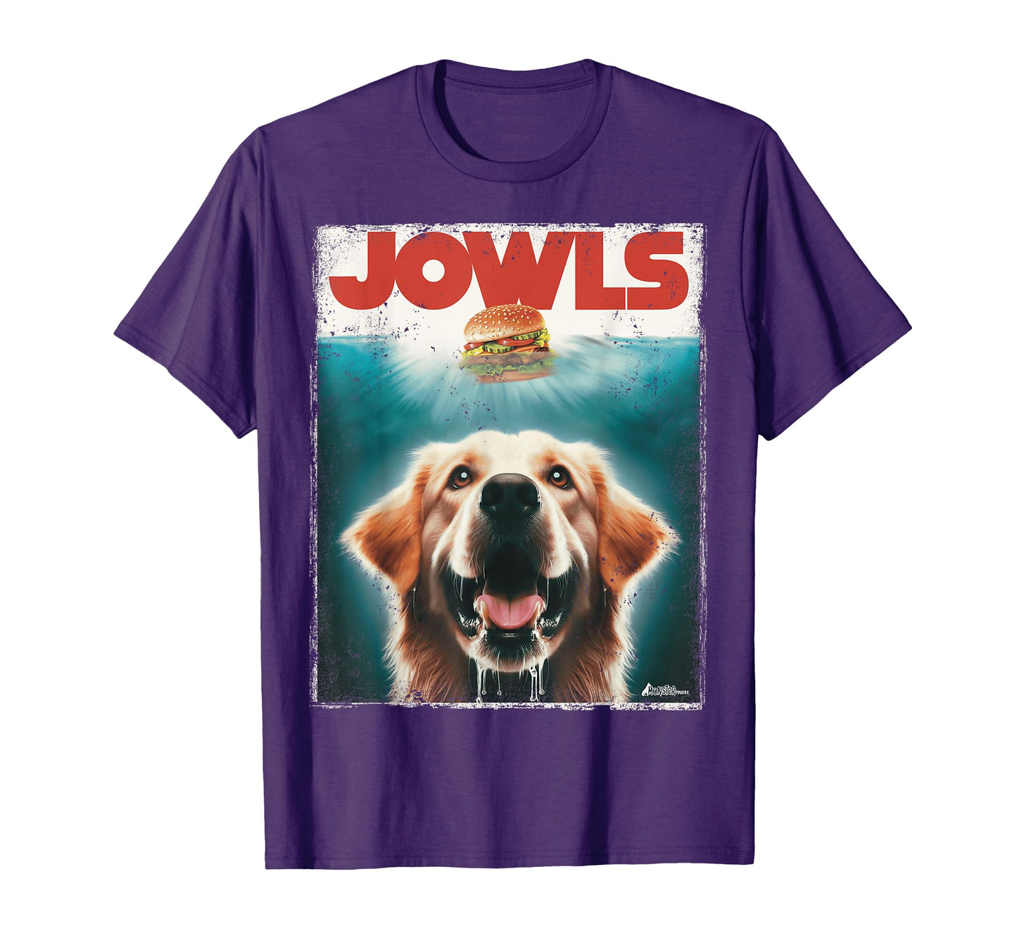 Light Golden Retriever Jowls Top, Paws Cream Lab Dog Mom Dad T-Shirt