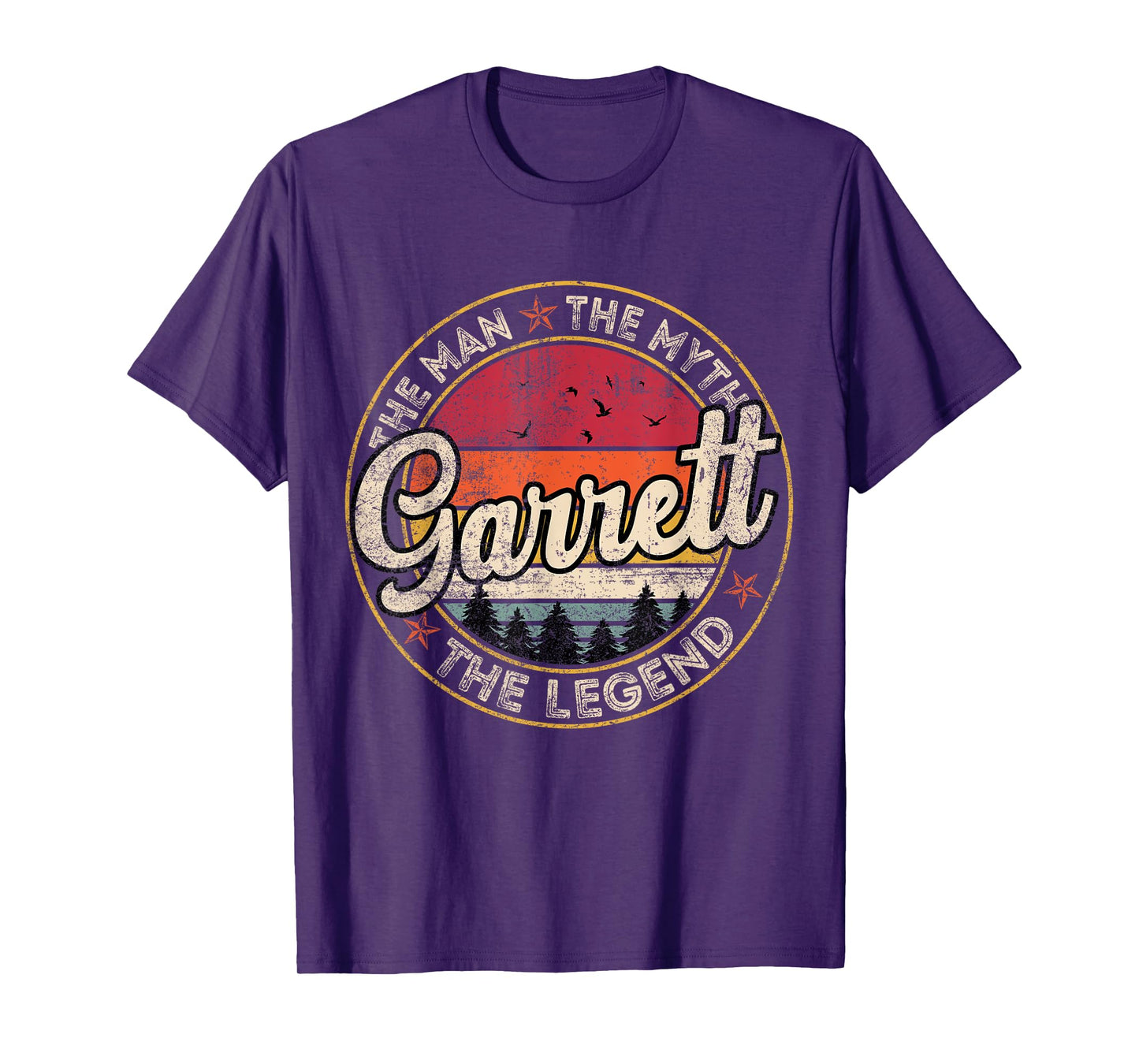 Garrett The Man The Myth The Legend Personalized Name T-Shirt