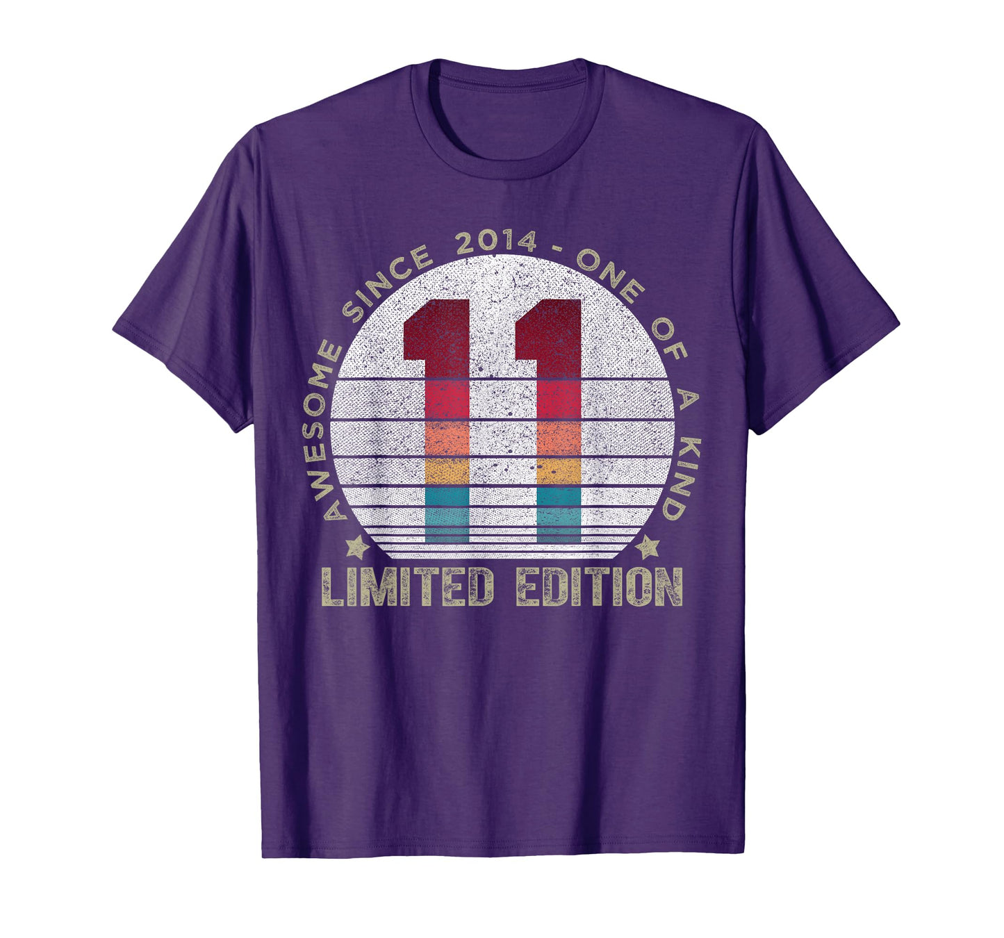 11 Year Old Gifts Vintage 2014 Limited Edition 11th Birthday T-Shirt
