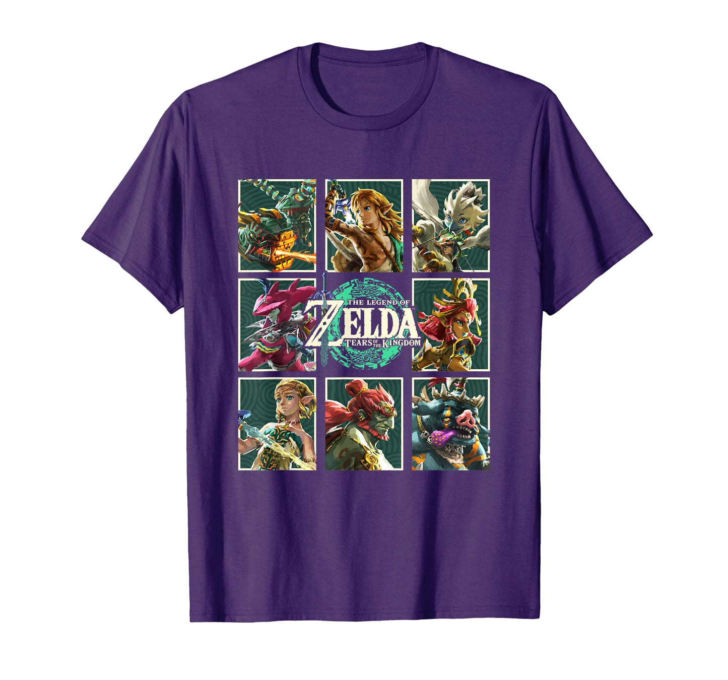 The Legend of Zelda Tears of the Kingdom Character Box Up T-Shirt